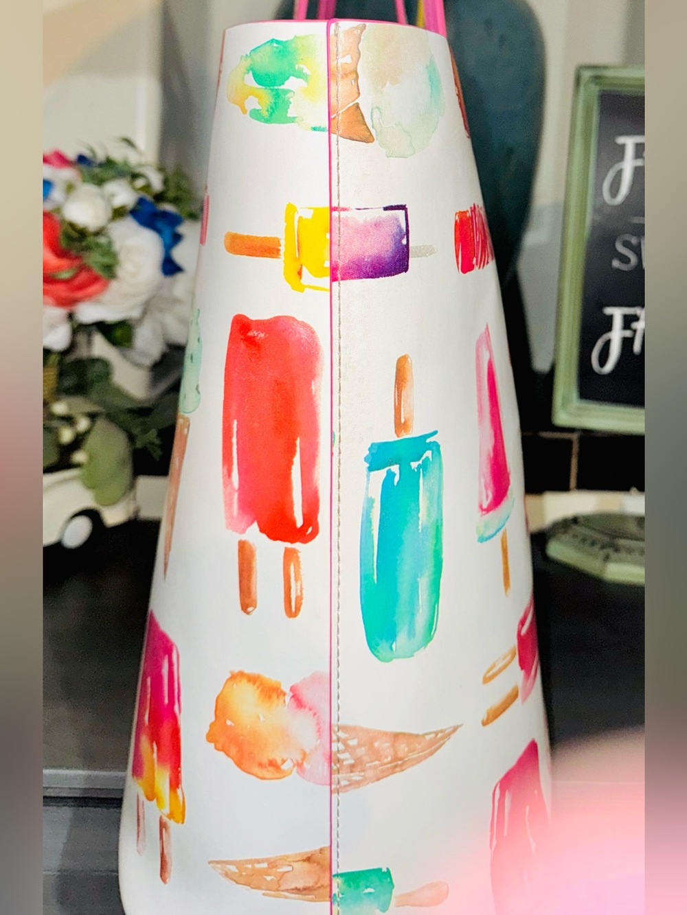 Kate Spade New York "Flavor of the Month" Francis Tote icecream & popsicles EUC - Picture 11 of 16